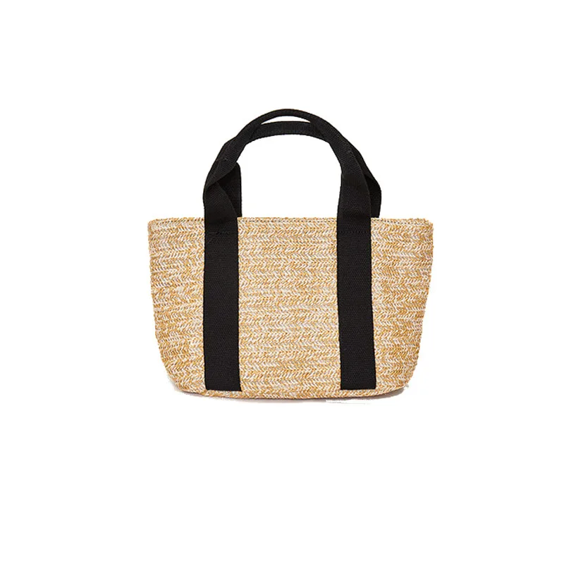 

2021 New Temperament Straw Women Bag Wild Casual Beach Bag Female Wallet Small Fresh Handbag And Purse Luxury Brand Bolsos Sac