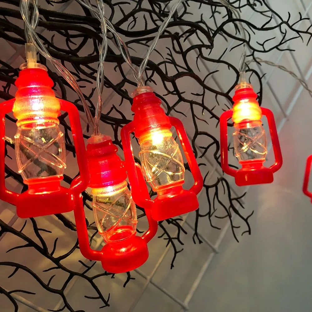 Светодиодный в стиле ретро керосиновая лампа шнуры с лампами для мусульманского