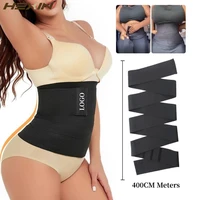 snatch me up bandage wrap waist trainer corset tummy control modeling strap fajas slimming belt weight loss body shaper