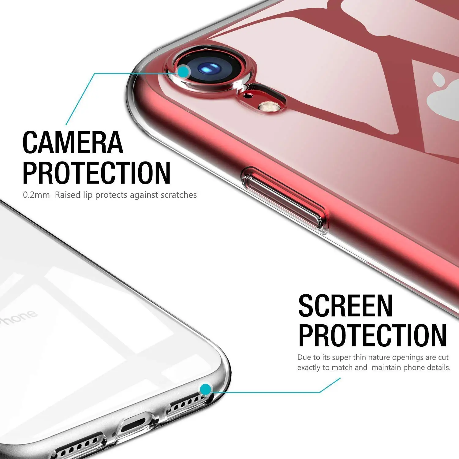 Тонкий прозрачный мягкий чехол премиум-класса для iPhone XR XS Max X гибкий