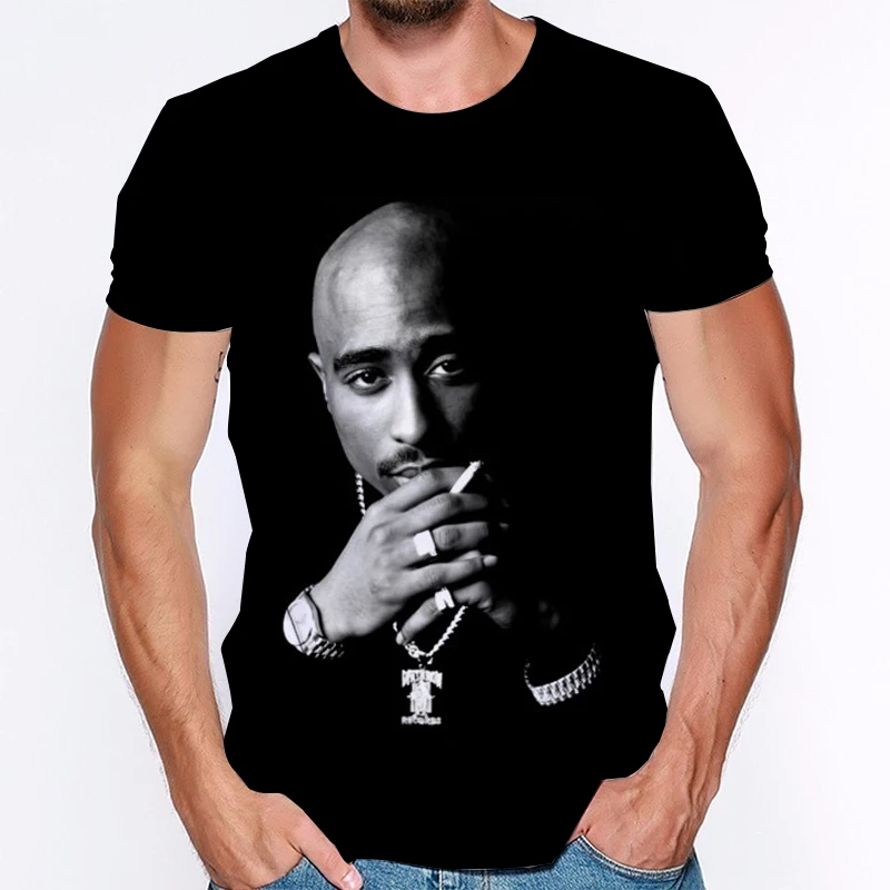 Новинка 2021 модная 3D футболка для женщин и мужчин Tupac Shakur 2Pac футболки в стиле