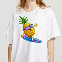 pineapple print t shirt women 90s fruit clothing harajuku vouge t shirt graphic cute korean style top tees hipster t shirt