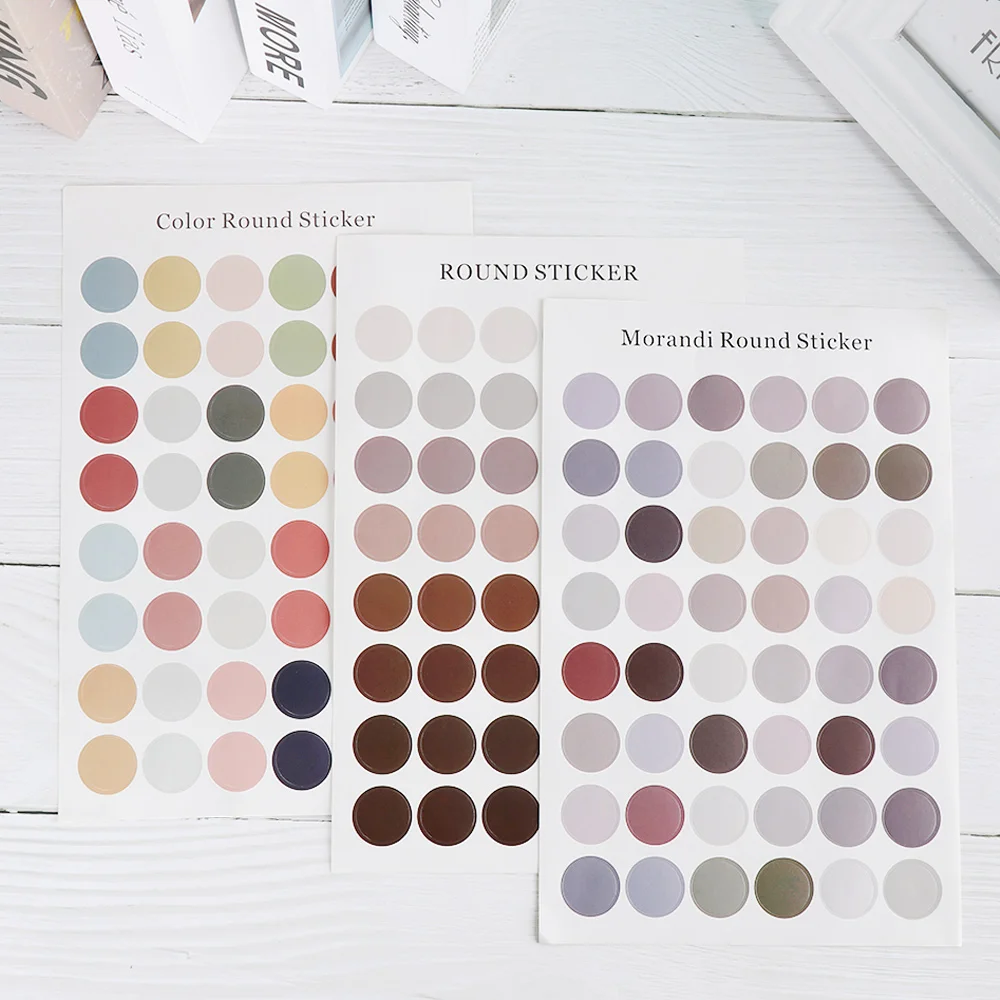 Нестандартные круглые наклейки DIY записываемые цветной альбом для скрапбукинга