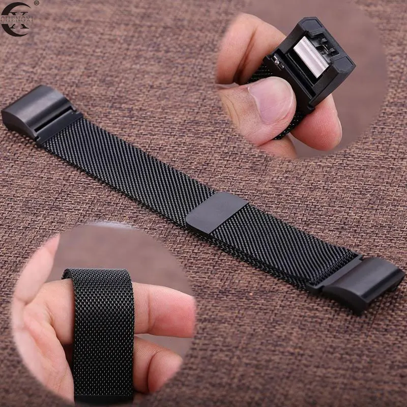 CHENGXI Fitbit Charge 2 band мужская и женская мода простая установка из нержавеющей стали Milan