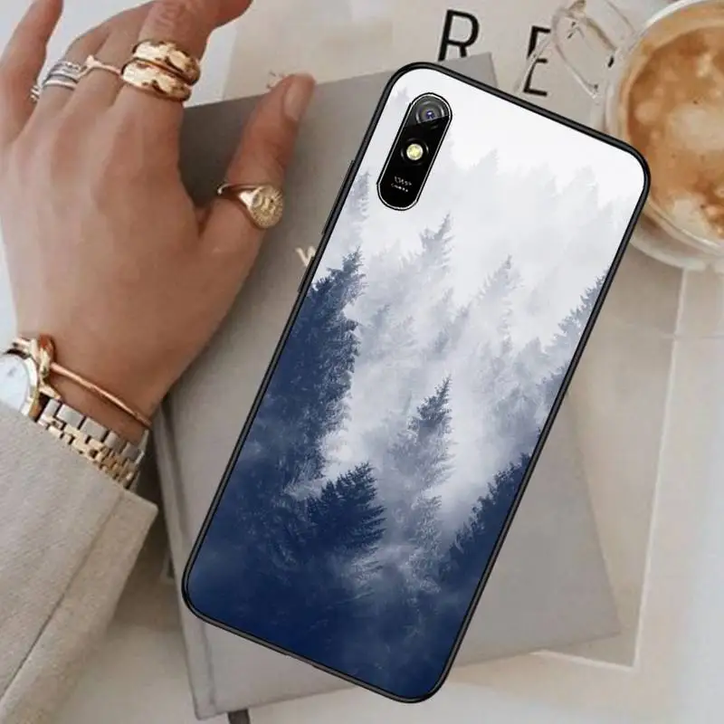 

Pine forest mountain peak Phone Case For Xiaomi Redmi note 4 4X 8T 9 9s 10 K20 K30 cc9 9t pro lite max