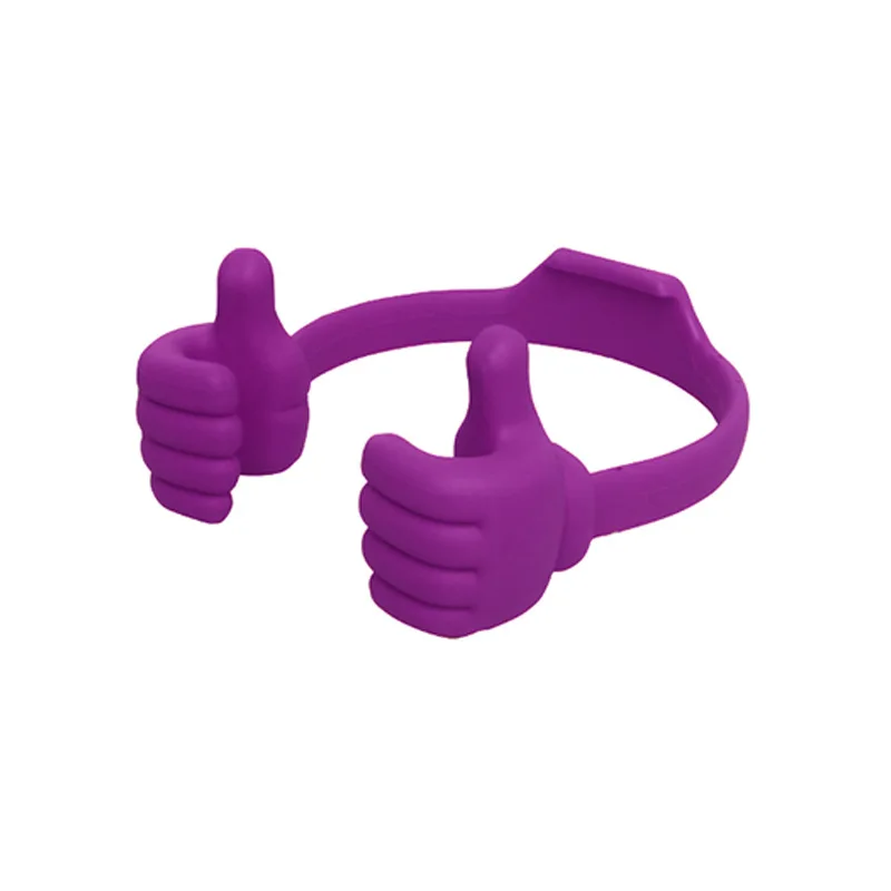 purple Держатель для мобильного телефона, кронштейн для телефона, ручное моделирование, подставка, держатель, крепление для планшетов для 3 от 1/2 до 8 дюймов устройств - Цвет: purple