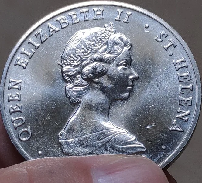 Оригинальная коллекция 38 мм монета Saint Helena 100% оригинал |