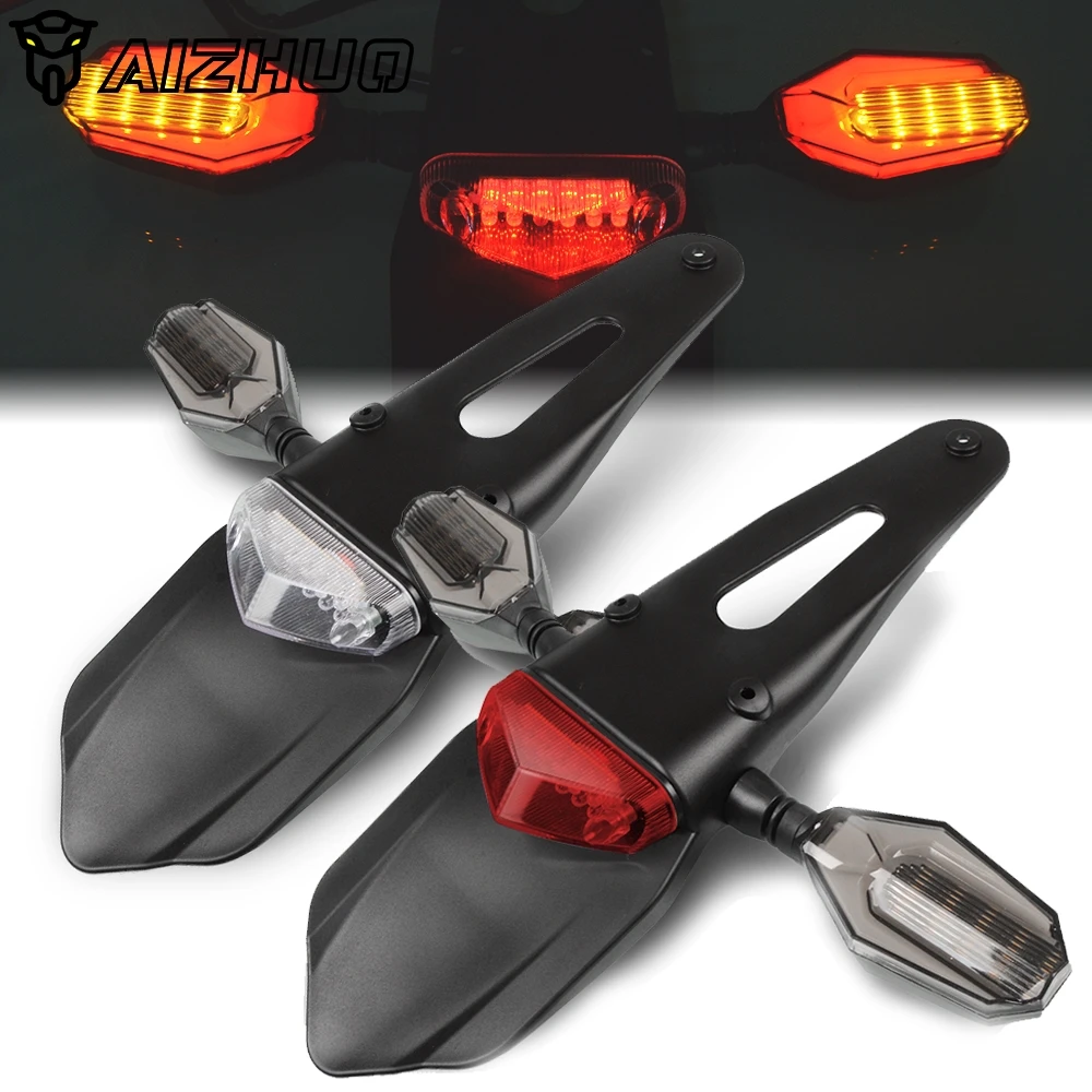 

for XC-W EXC-F XC XCF XCW EXC 150 250 300 350 450 500 TPI Six Days License Plate Warning Brake Turn Signal Light