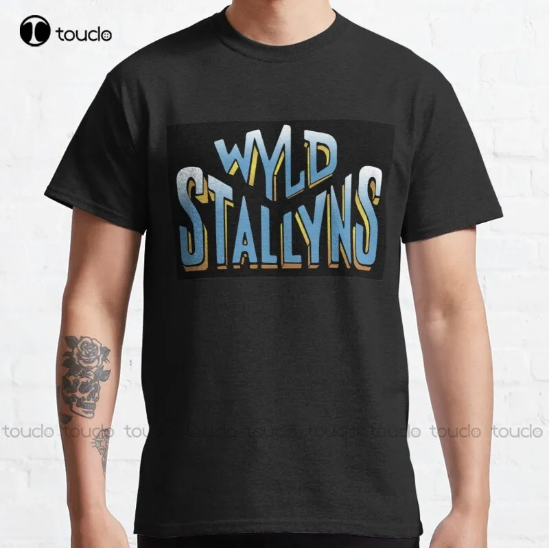 

Новинка, Классическая хлопковая Футболка Wyld Stallyns, японская футболка унисекс