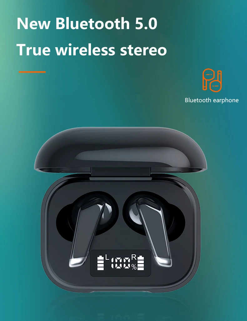 Наушники вкладыши TWS Bluetooth наушники LED настоящие Беспроводные с сенсорным