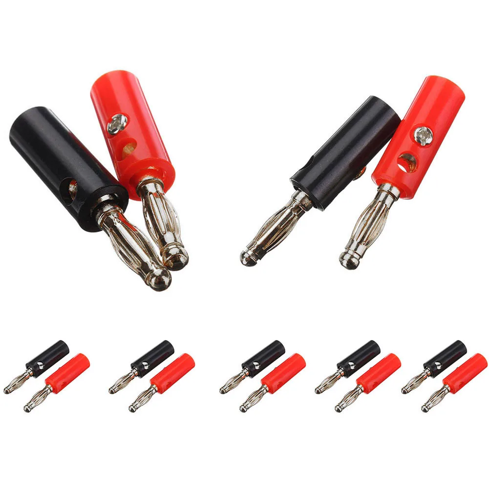 10 шт./компл. штекеры для бананов 2 мм до 5 Диаметр спикера провод колонок 4