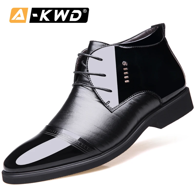 

Fashion Business Pu Lether Shoes Men High Top Shoes Mens Chaussure Homme Cuir Casual Men Luxury Mens Winter Shoes men's shoe