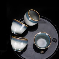 kiln baked teacup glaze brushed change master mug tea ceramic kung fu coffee cups eco friendly china
