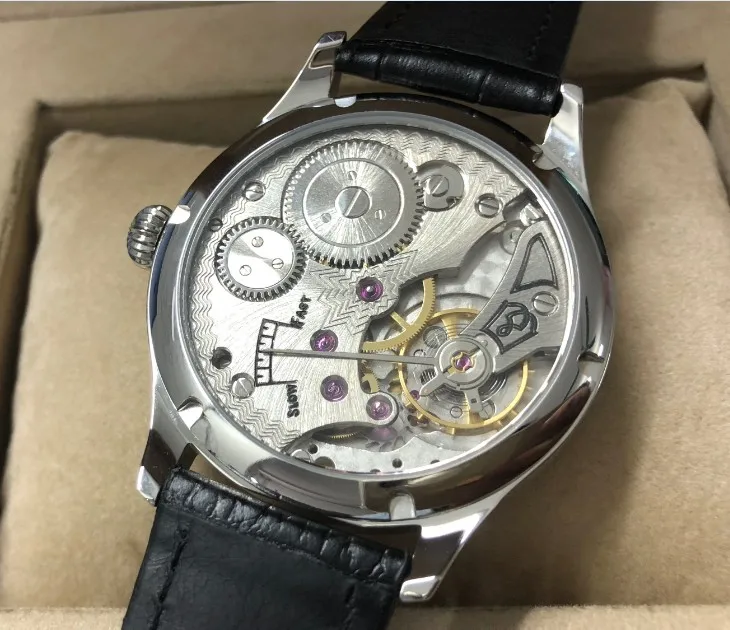 Новинка модные мужские механические часы 44 мм без логотипа эмалированный белый