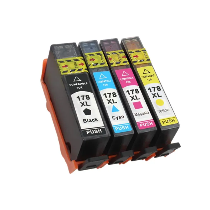 4PK совместимый чернильный картридж для HP 178 178XL 5510 5515 6510 7510 B109 B110 B210 C309 C310 C410