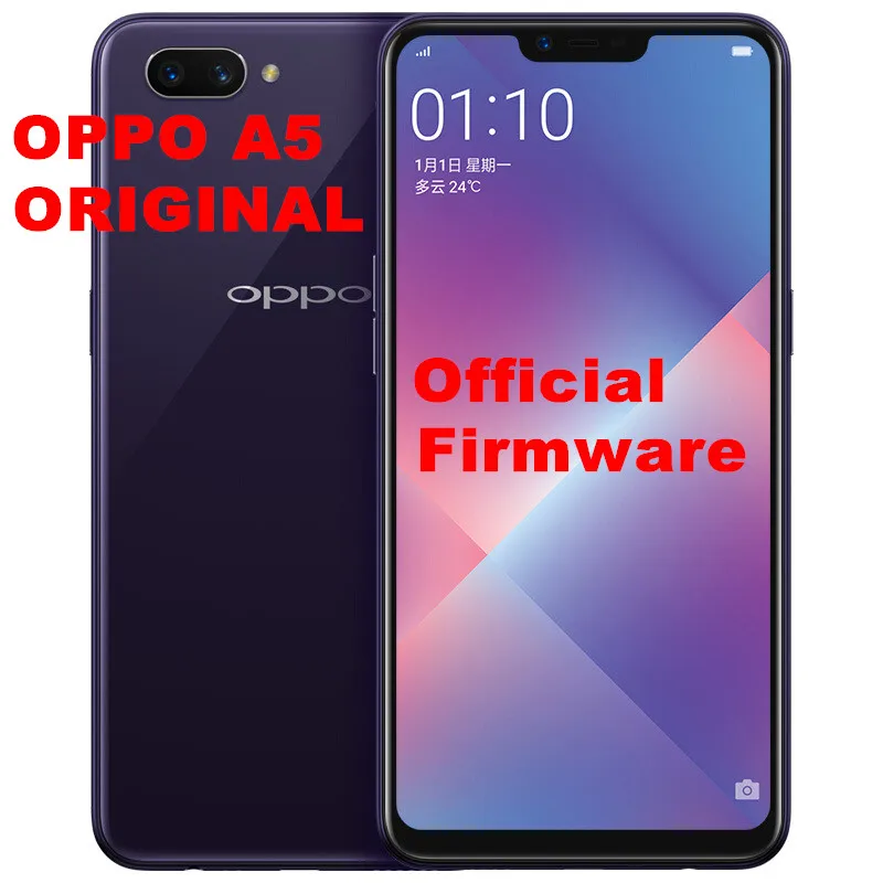 Оригинальный новый смартфон Oppo A5 4G LTE Android 8 1 Восьмиядерный процессор Snapdragon 450