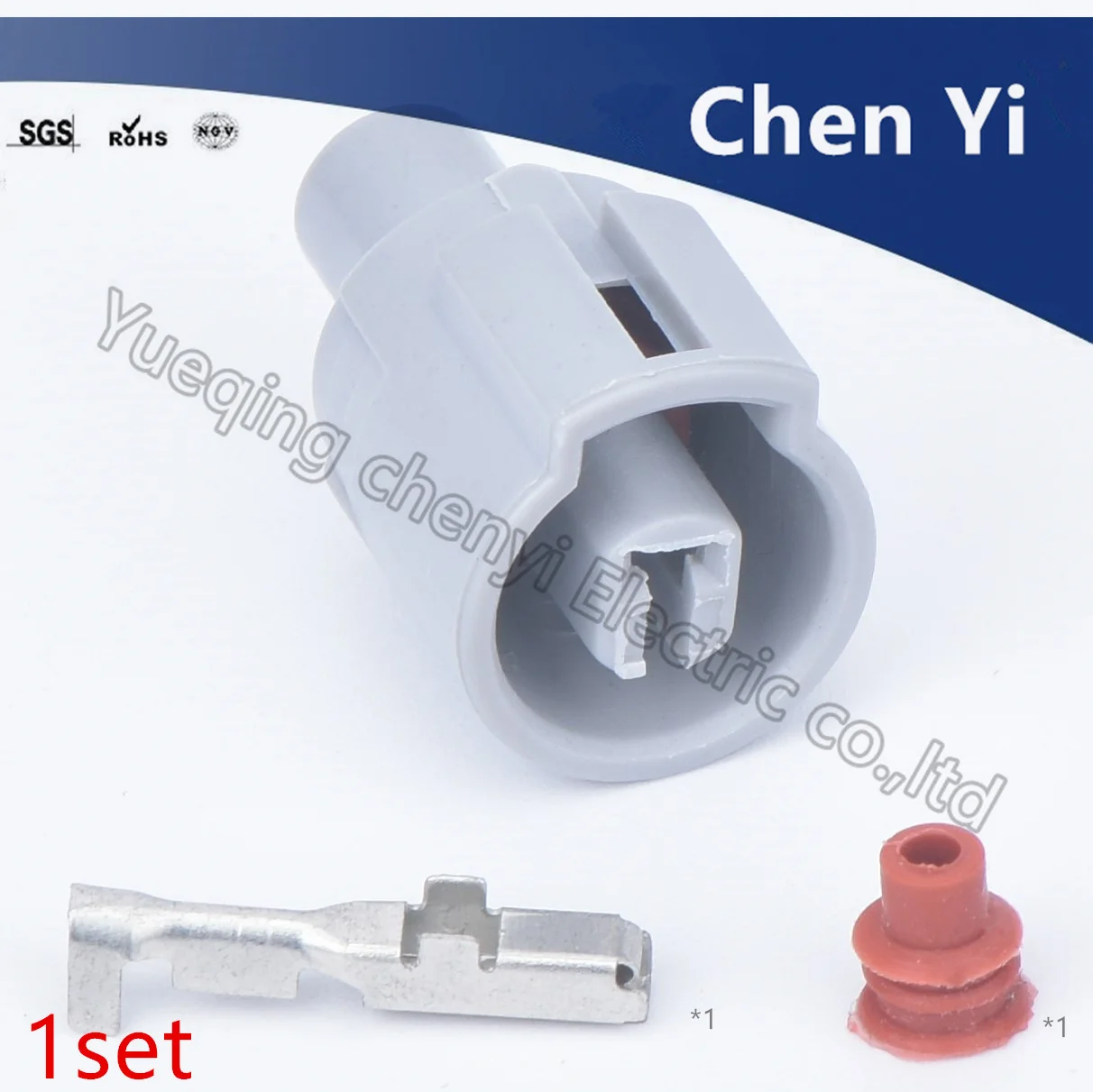 

Gray 1 pin auto connector electrical sensor plug female car Oil plug sensor plug automotive connector