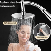 6 inch shower head stainless steel shower head water saving bathroom rain spa square handheld shower head