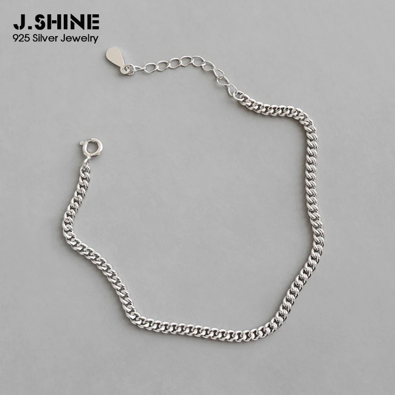 Женский классический браслет цепочка из серебра 925 пробы|Гибкие и жесткие