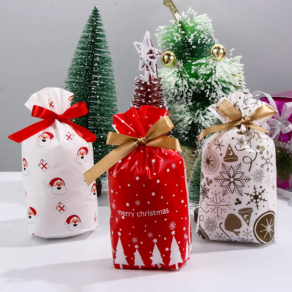 5 шт. Рождественский Подарочный мешок печенье конфеты снежинка/Санта-Клаус