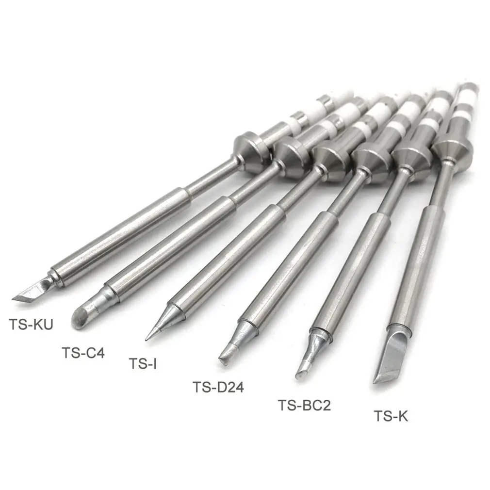 

TS100 Mini Soldering Iron Digital Soldering Iron Tip Replacement Bit Head B2 BC2 C4 D24 K I Ku ILS C1 Lead Free