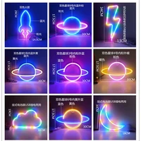 new 30 moon planet neon signs neon lights for wall decor usb or battery operated led light signs for bedroomliving room