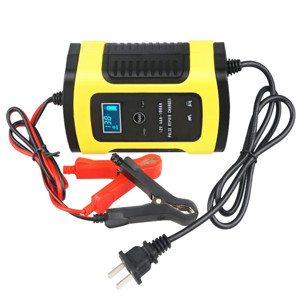 

Full Automatic Car Battery Charger 12V 6A Intelligent Smart Charging Pulse Repair Chargers Wet Dry Lead Acid Battery-charge