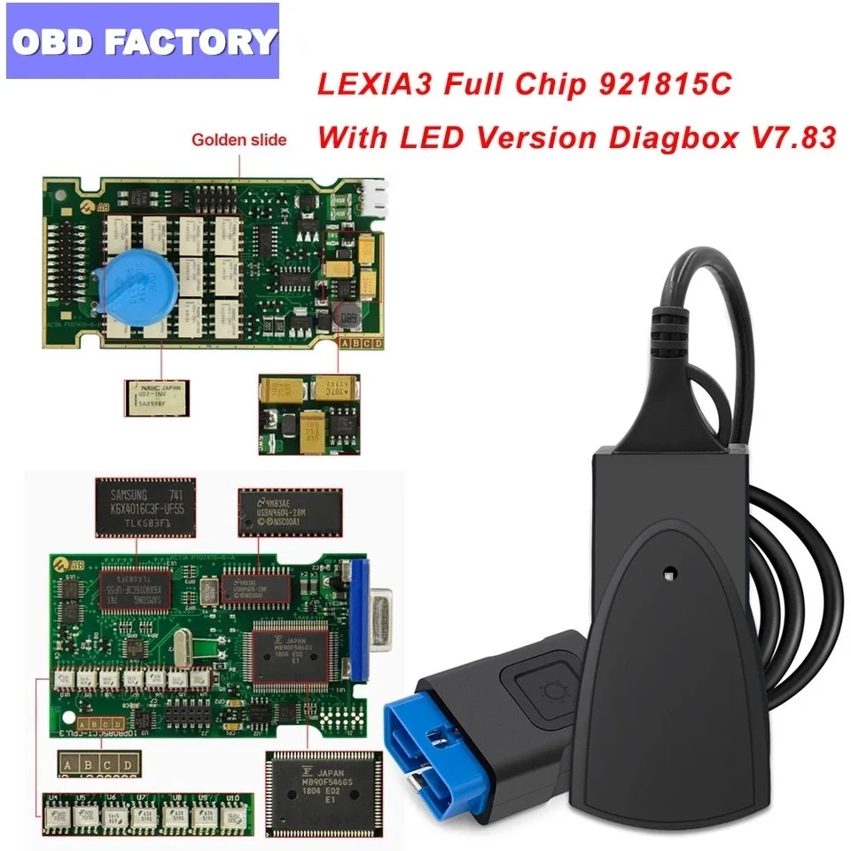 Lexia3 V48 для Lexia Citroen Diagbox V7.83 Lexia PP2000 полный чип FW 921815C Lexia-3 для peugeot диагностический сканер Lexia 3