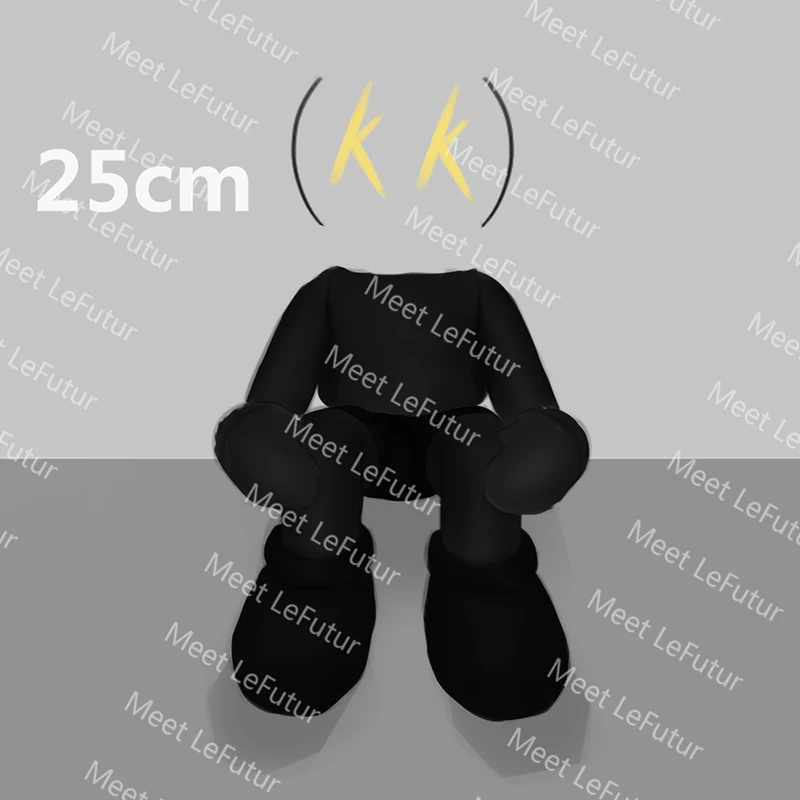 Bearbricklys-figuras de modelos coleccionables de PVC, modelos de juguetes de PVC de 25cm, Brian, Sit Down, PrototypeKaw, 25cm-1