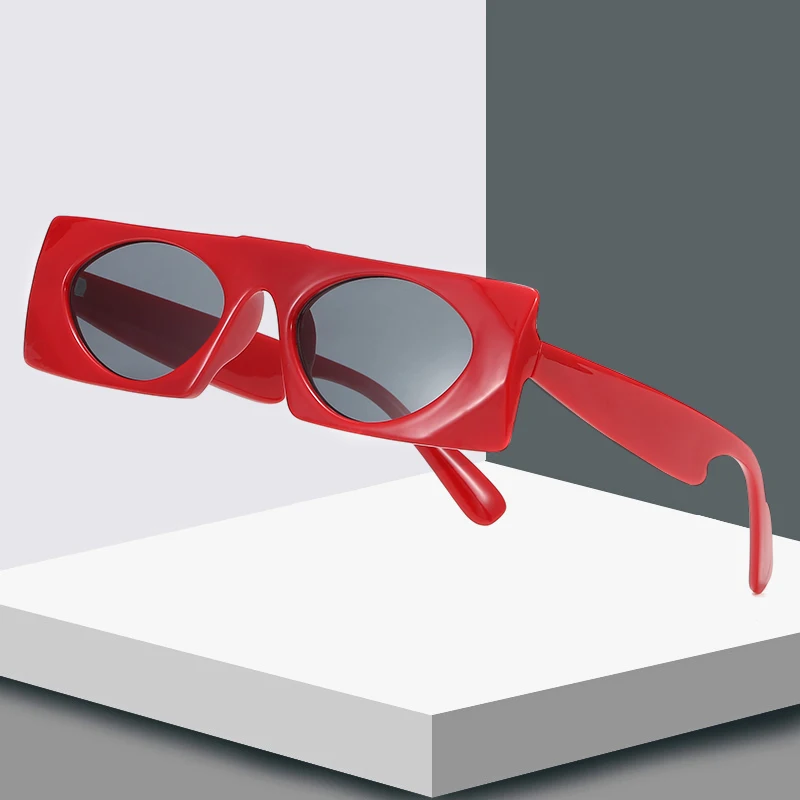 Очки солнцезащитные женские прямоугольные в винтажном стиле модные