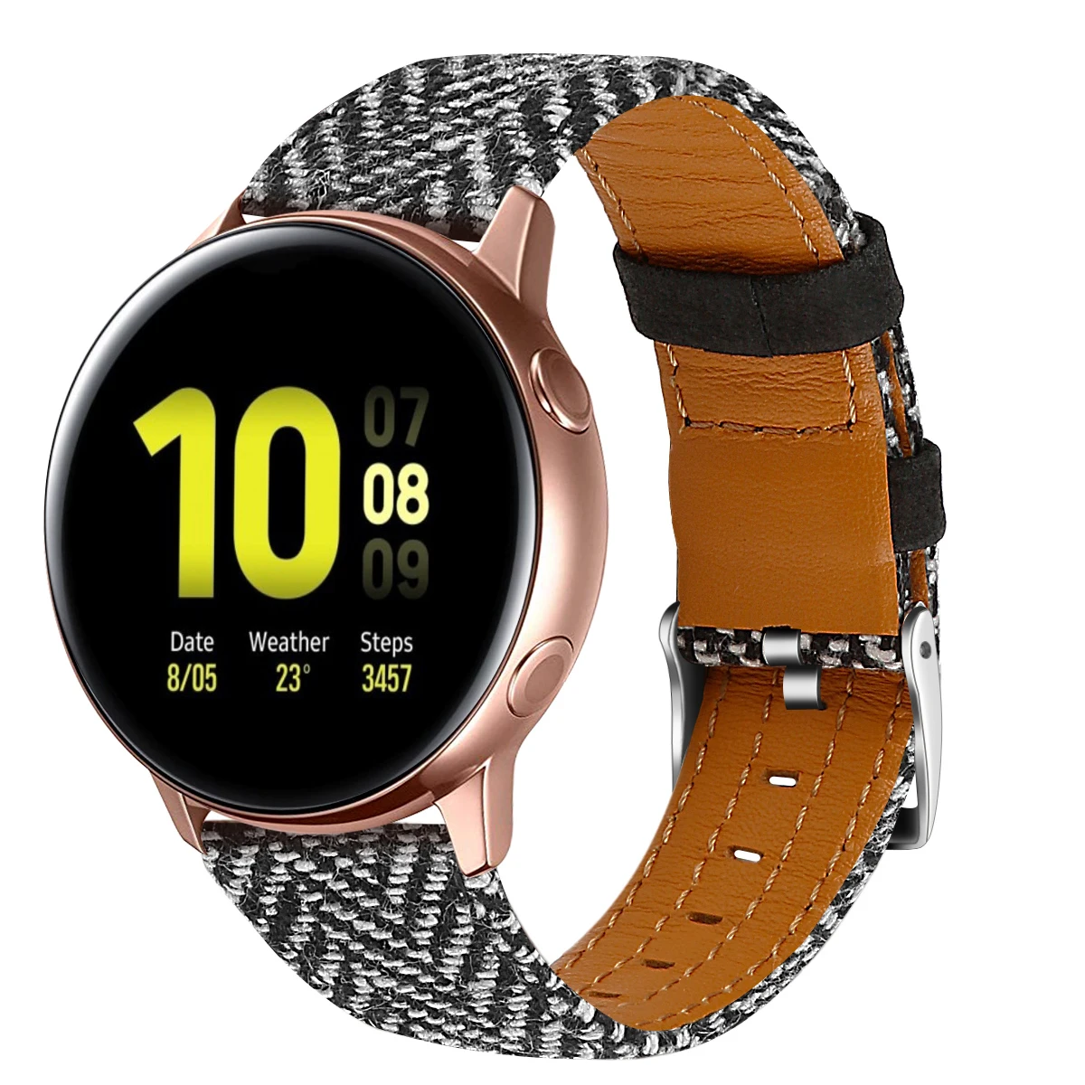 Для samsung Galaxy Watch Active 2 ремешок 20 мм нейлоновый джинсовый Холст Натуральная кожа