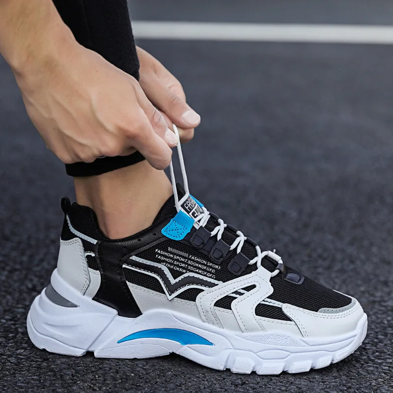 

Outdoor Men's Running Shoes Mesh Breathable Male Sneakers Student Casual Sports Men Shoes Comfortable Vulcanized Sneakers