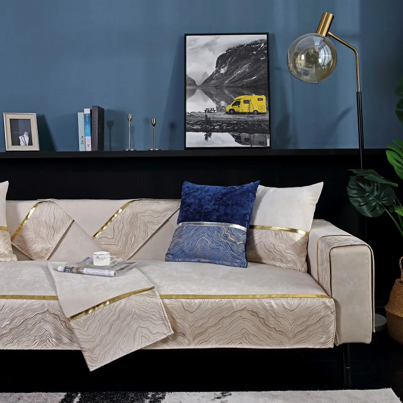 

Plush Texture Sofa Towel Anti-Wear Sofa Covers Sofa Towel By Chiffon