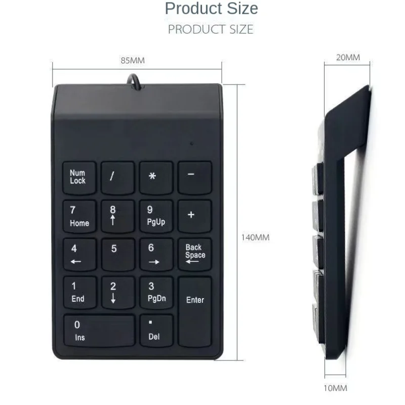 

New One-handed Wired Digital Keypad USB Chocolate Bank Financial Accounting Portable Password Payment Device