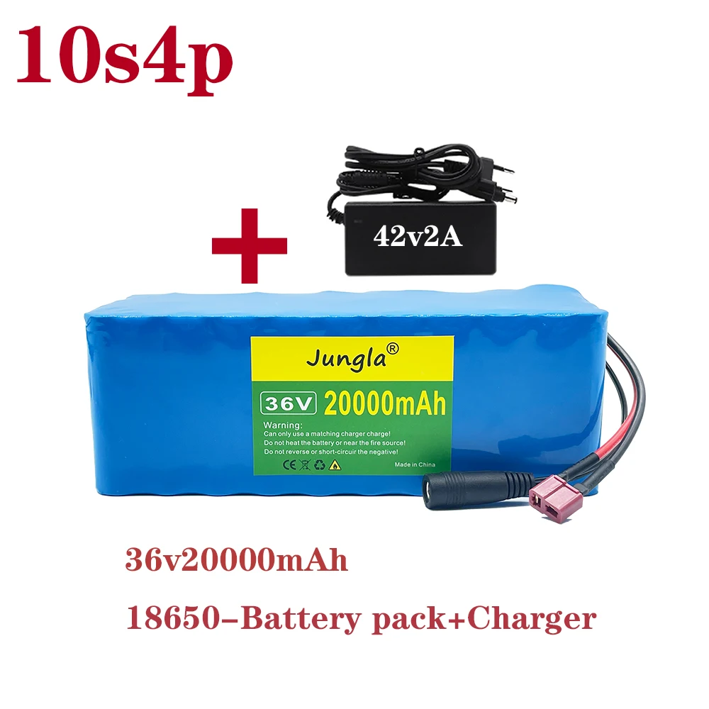 

Аккумулятор 36 В 10S4P 36 В 20Ah 500 Вт, аккумулятор высокой мощности 20000 мАч, зарядное устройство Электрический велосипед Ebike BMS + зарядное устройств...