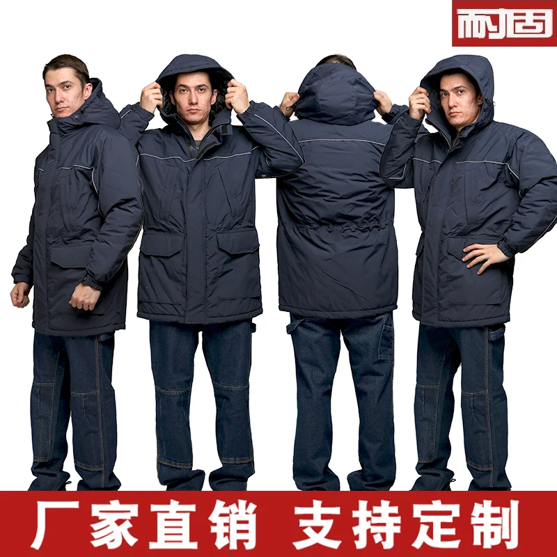 

Мужской зимний пуховик с хлопковой подкладкой, износостойкий