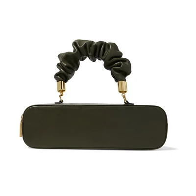 dark green Винтажная прямоугольная плиссированная женская сумка новинка из искусственной кожи сумки через плечо роскошные дизайнерские женские сумки через плечо - Цвет: dark green