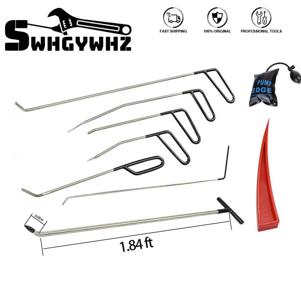 vender Remoção Do Dente Hastes Ferramentas Kit De Reparação Dent Haste Cauda Baleia Com Cunha Ar Ferramenta Alinhamento Para Carro Mossas Danos Causados Por Granizo Remoção