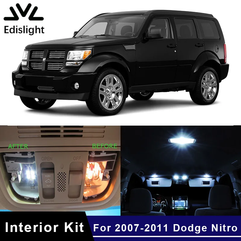 Edis светильник 8 шт. белая ледяная Синяя лампа для интерьера автомобиля посылка 2007