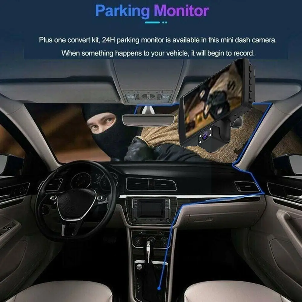 

Автомобильный видеорегистратор W7g9 с двумя камерами, 1080p