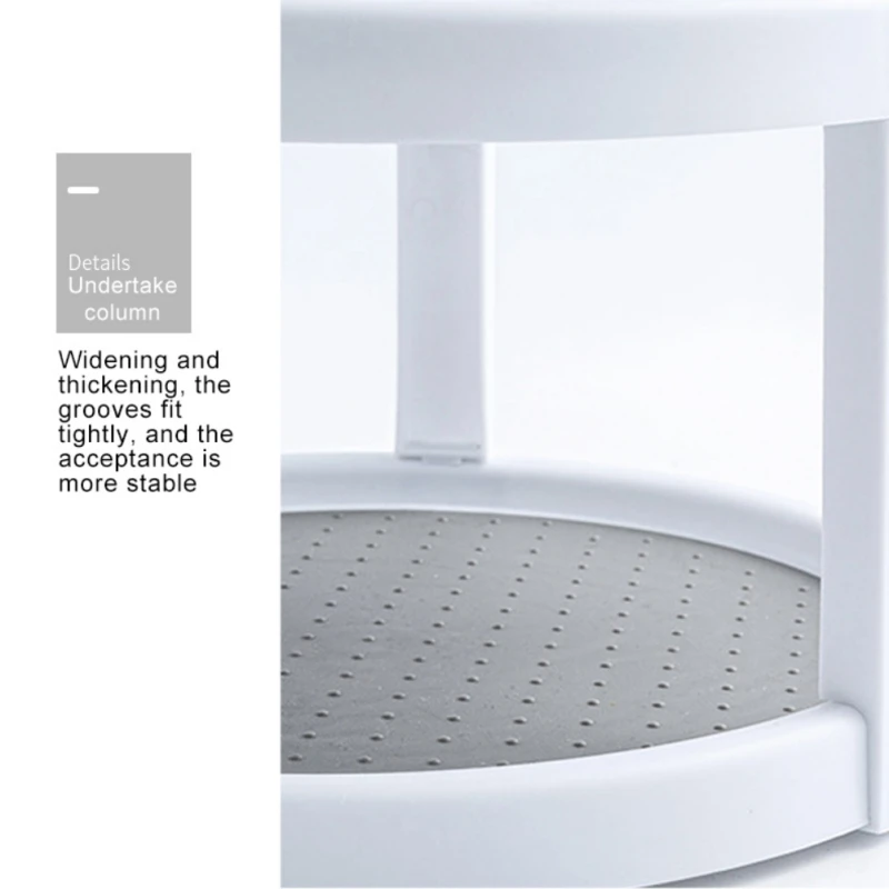

Kitchen Seasoning Storage Holders Racks Double-layer Rotating Rack Frame Snack Home Storage Shelf Desktop Organizer Space Saving