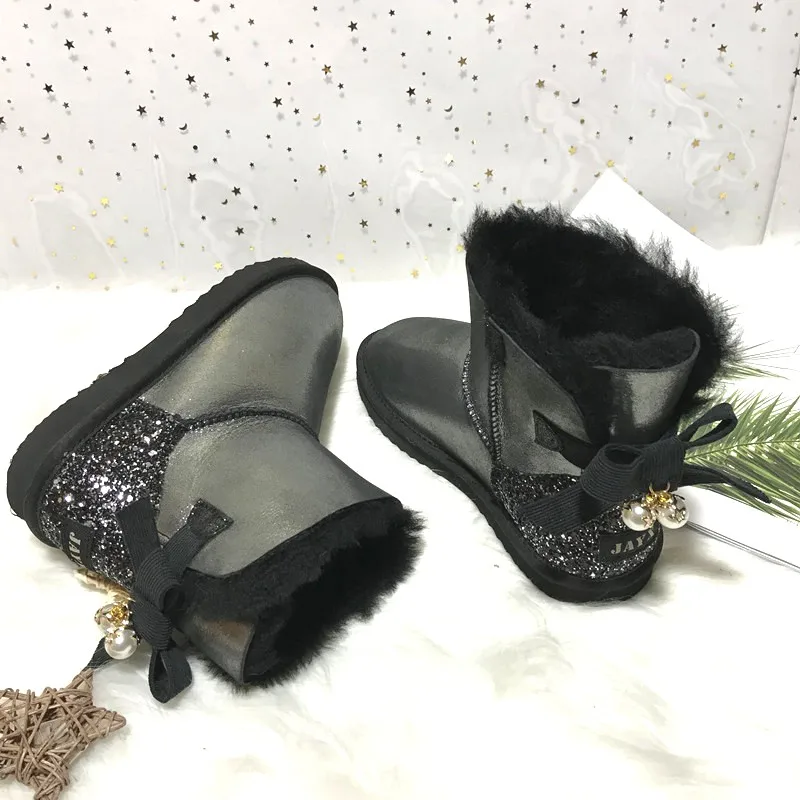 Женские сапоги из натуральной овечьей кожи зимние теплые с натуральным мехом 100%