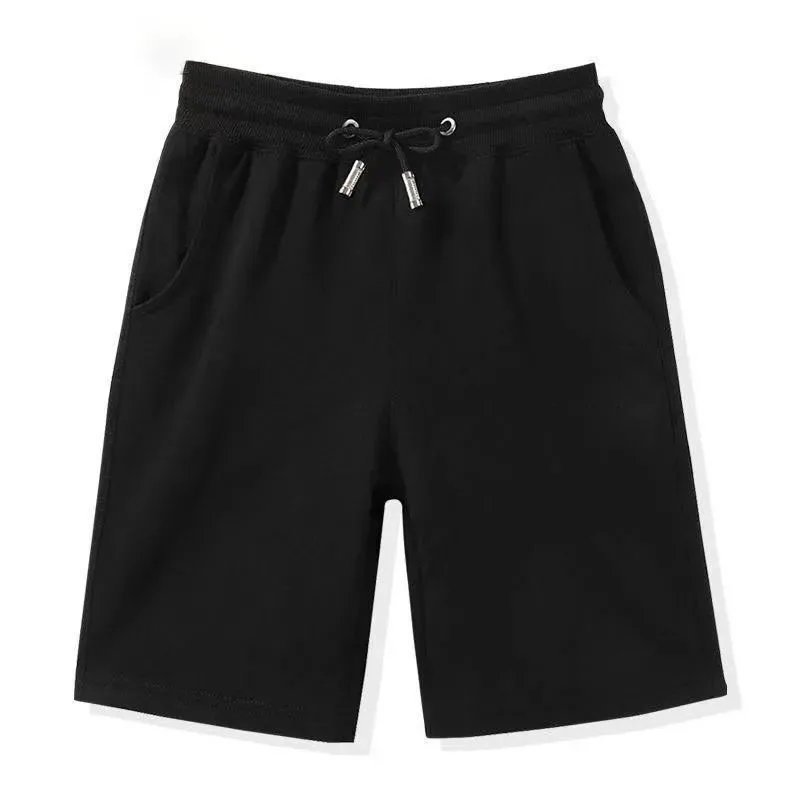 2021 Summer Men's Shorts Soft Pure Cotton Breeches Casual Sports Fitness Beach Oversize Shorts Male S-4XL