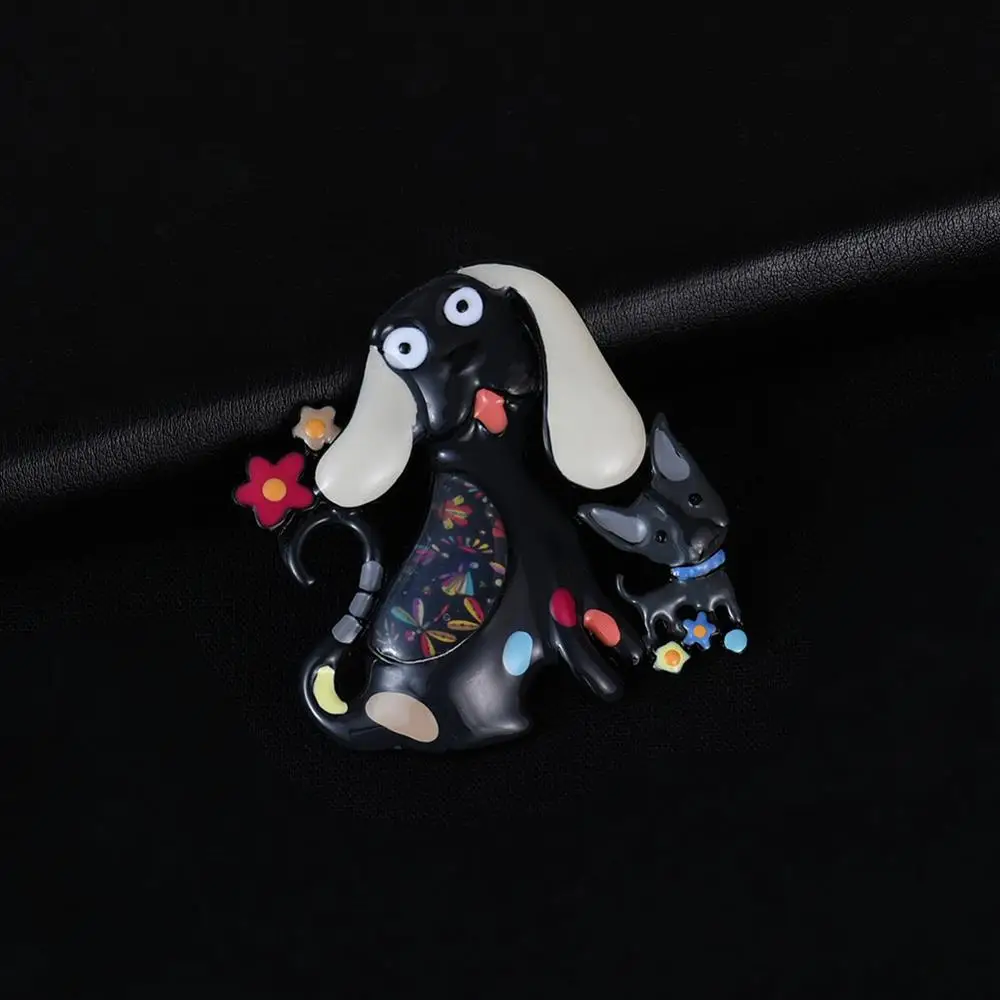 

Hot Cute Yellow Enamel Dog Brooches for Kid Jewelry Fashion Alloy Brooches Pin Metal Pins Badges on Backpack Clothing for Women