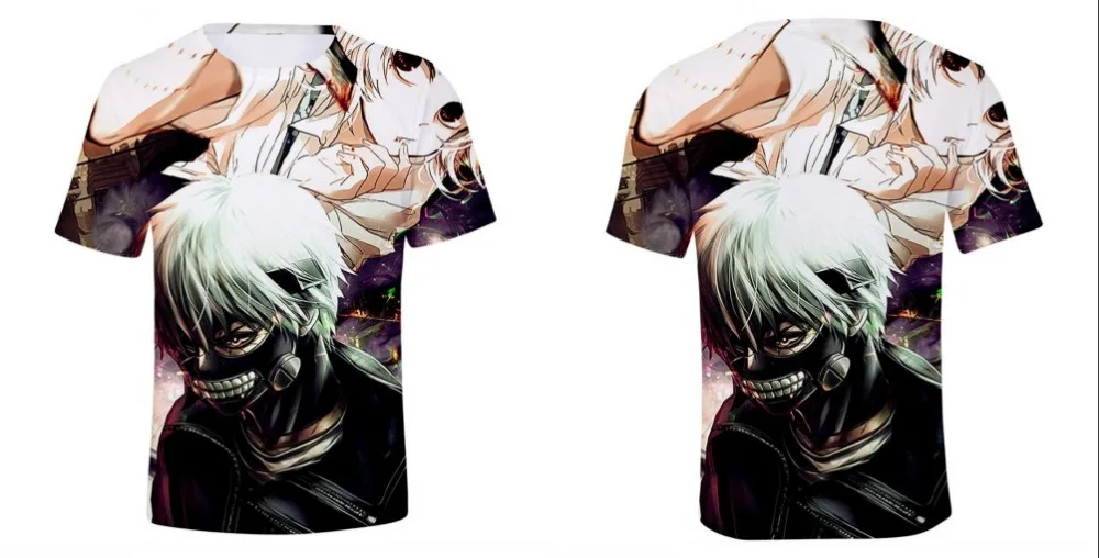 Футболка с 3D-принтом "tragical Tokyo Ghoul", мужская футболка с принтом крови, повседневные футболки Кен канеки, футболки, аниме, толстовка, уличная одежда, топы