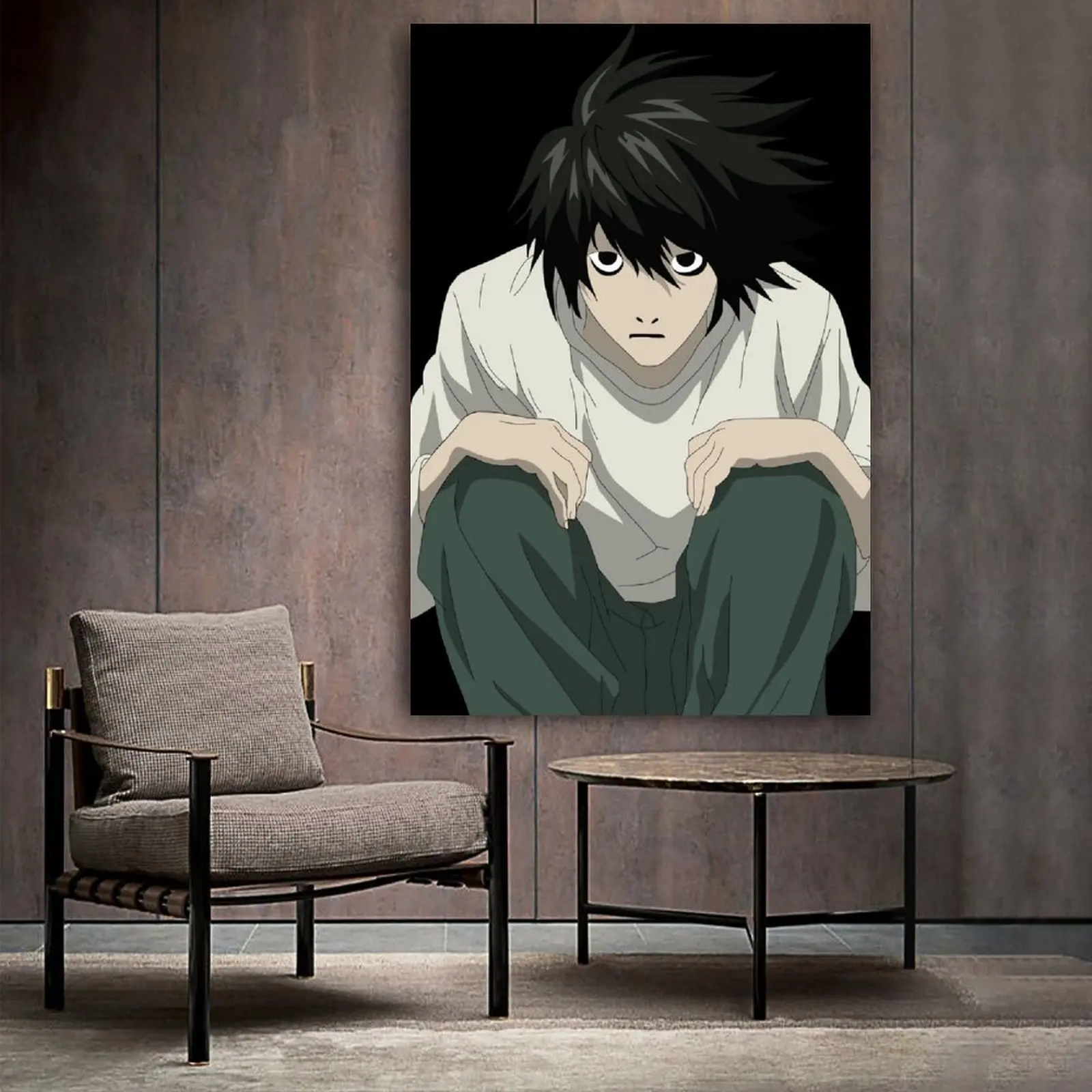 

Death Note Fictional Character Anime Canvas Art Poster and Wall Art Picture Print Modern Family bedroom Decor Posters