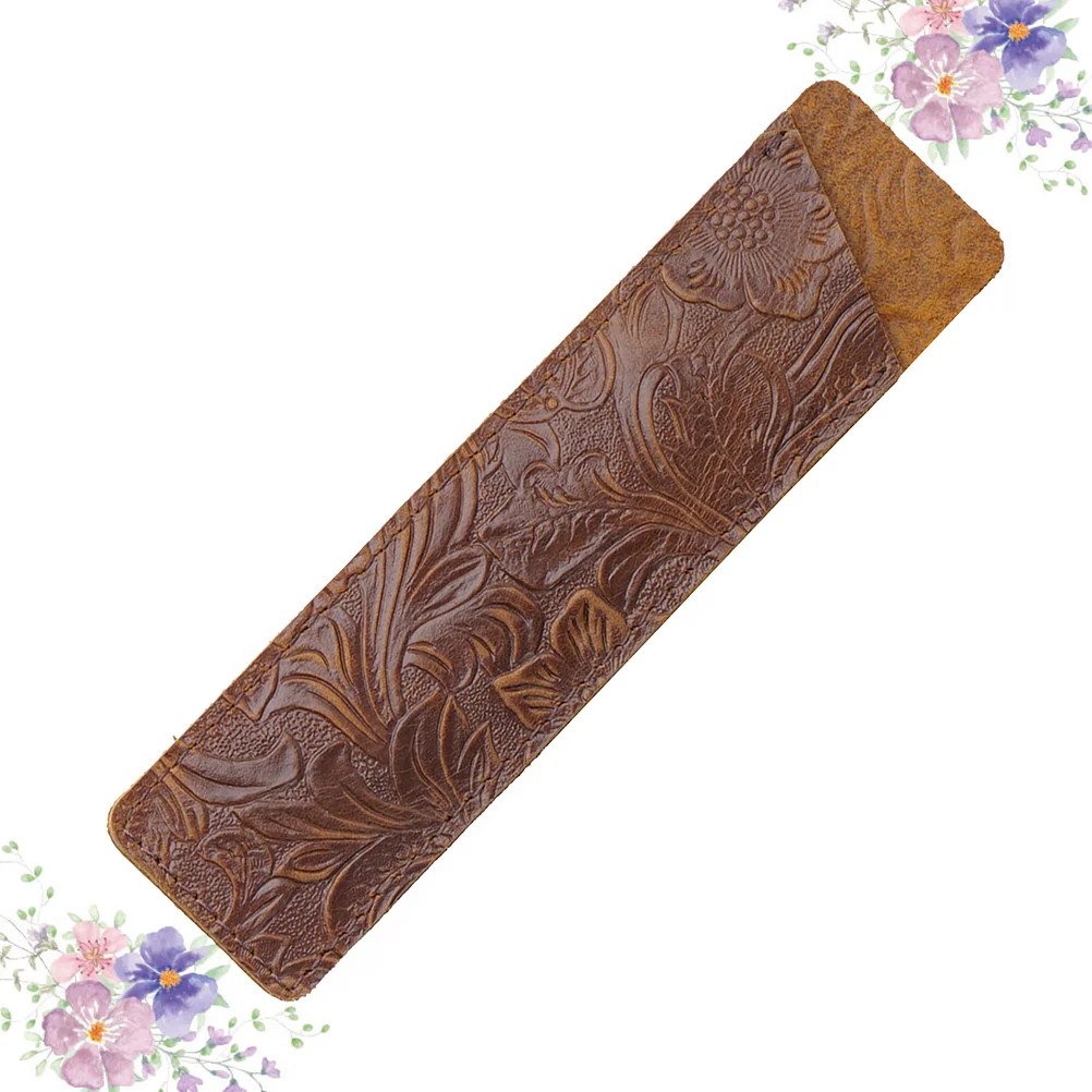 

Модный держатель для ручек, винтажный кожаный чехол для ручек, практичный защитный чехол для ручек, канцелярские принадлежности для школы и...