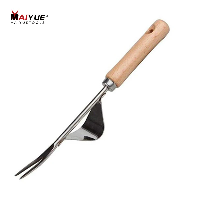 

MAIYUE Многофункциональный культиватор садовый культиватор ручная прополка удаления деревянной ручкой копания съемник инструмент