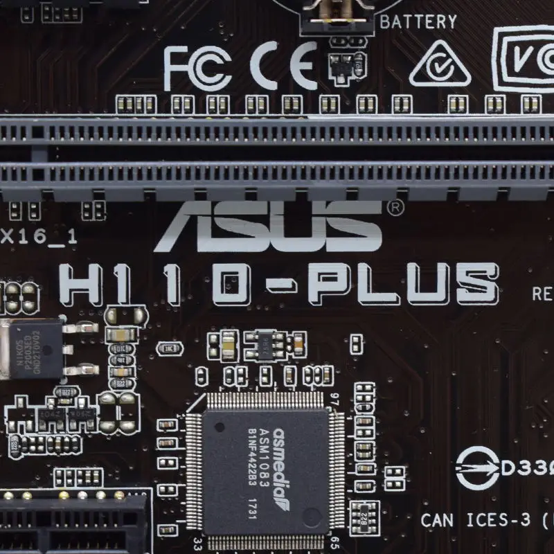 ASUS H110-PLUS LGA 1151 Intel H110 DDR4 32GB Support Core i3 i5 i7 Cpus VGA DVI USB3.0 SATA3 PCI-E X16 ATX Desktop Motherboard | Компьютеры