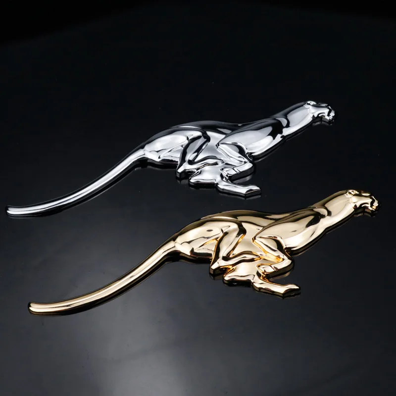 Автомобильные наклейки Noizzy Running Leopard Cheetah значок на крыло 100% 3D Металлическая